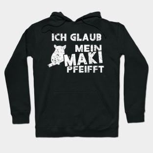 niedlicher Koboldmaki Retro Vintage Haustier Hoodie